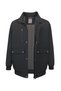 Plus Size Cotton Seasonal Coat with Ribbing (Extra Wide Fit) - 2
