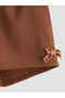 LCW Kids Brown Bow Detail Girls' Shirt, Shorts and Tights - 4