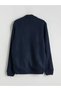 Lcwaikiki Classicindigo Standard Fit Stand Collar Men's Knitwear Cardigan - 2