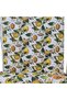 Lemon and Lemon Blossom Patterned Water and Stain Repellent Panama Linen Duck Fabric Cloth 100X180 - 3
