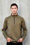 Men's Half-Zip Basic Sweatshirt - 2