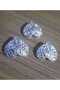 Large Size Silver Plated Heart Metal Button 4 cm 1 Pack 3 Pieces - 2