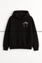 Women/Men Couple/Friends Matching Set Printed Oversized Hooded Kangaroo Pocket Winter Hoodie Sweatshirt - 2