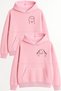 Women/Men Couple/Friends Matching Set Printed Oversized Hooded Kangaroo Pocket Winter Hoodie Sweatshirt