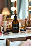 Bathroom Organizer Set with Wooden Stand, Black Label Cologne Bottle - 3