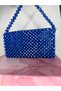 Blue Shiny Large Size Women's Handbag
