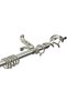 Set of 2 Roman Extendable Window Curtain Rods Metal Single Rods Drapery Rods SILVER, 150 – 300 cm - 3