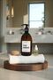 Bathroom Organizer Set with Wooden Stand, White Label Face Cream Bottle - 4