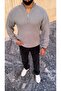 Oversize Zippered Knitted Sweater - 2