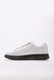 White Genuine Leather Black Eva Sole Lace-Up Men's Casual Shoes Tg09154131241411 - 3