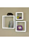 3-Piece Wall-Mounted Shelf – White 10×8×5×5 inch for Books & Accessories - 5