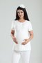 Women's Lace Crew Neck 3-Piece Maternity Pajama Set - 2