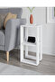 End Table for Living Room & Bedroom – 30×30×55 cm Modern Side Table
