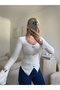 Accessory Blouse with Flared Sleeves - White - 4