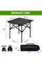 Folding Camping Table – Lightweight Aluminum Roll Up Picnic Table with Carry Bag 53×55×49cm - 5
