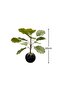 Artificial plant with tropical leaves in a 60cm round pot - 3