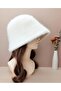 Trend Faux Fur Pinterest Model White Hat, Beanie - 2
