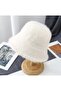 Trend Faux Fur Pinterest Model White Hat, Beanie - 4