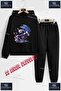 Children's Unisex Printed Hooded Tracksuit Set with the Words "Sonic Kosan Boyali" Printed on It