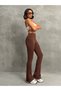 Women's Winter Fleece-Lined High-Waist Shaping Flared Leggings - 9