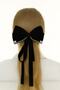 Black Bow Hair Clip with Butterfly Stone Detail - 5