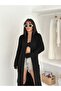 Double Pocket Shawl Collar Long Knitwear Fabric Cardigan - 4