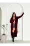 Double Pocket Shawl Collar Long Knitwear Fabric Cardigan - 3