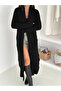 Double Pocket Shawl Collar Long Knitwear Fabric Cardigan