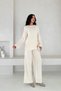 Reglan Sleeve Basic Slit Detailed Knitwear Bottom-Top Set Aw25Au0008 - 4