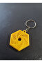 10Pcs 3D Printing Layered Hexagon Keychain - Stress Relief Fidget Toy - 2