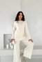 Reglan Sleeve Basic Slit Detailed Knitwear Bottom-Top Set Aw25Au0008 - 5