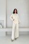 Reglan Sleeve Basic Slit Detailed Knitwear Bottom-Top Set Aw25Au0008 - 2