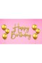 Pink Themed Custom Birthday Banner Backdrop 60X100 Vinyl Tarpaulin Banner Birthday Party Set Decoration - 2