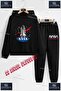 Children's Unisex Hooded Tracksuit Set with the Print "Space Shuttle Nasa Logo Inside".