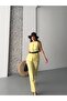 Women's Top and Bottom Set Stylish Button Belt Detailed Vest Pants Two Piece Set - 2