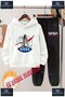 Children's Unisex Hooded Tracksuit Set with the Print "Space Shuttle Nasa Logo Inside".