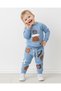 Baby Boy Seasonal Focus Printed Sweatshirt and Bottom 6-9-12-18-24 Months Stylish Baby Set