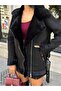 Rapit Suede Coat with Feather Belt