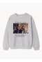 Women's Oversize Fit Sweatshirt Gilmore Girls Printed – Crew Neck, 3 Thread Fleece - 2