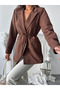 Premium Lined Tie-Detail Premium Blazer Jacket - 5
