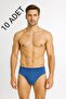 10 Pieces 100% Cotton Cobalt Blue Men's Briefs – Breathable, Comfortable Fit