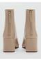 Blunt Toe Block Short Boots - 5