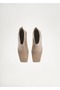 Blunt Toe Block Short Boots - 4