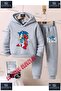 Children's Unisex'Sonic on a Skateboard' Custom Printed Hoodie Tracksuit Set
