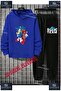 Children's Unisex'Sonic on a Skateboard' Custom Printed Hoodie Tracksuit Set