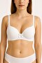 Padded Underwire Bowknot Nude Bra Set of 3, Black, White, Nude – Stylish and Comfortable - 3
