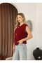 Crew Neck Soft Textured Pocket Buttoned Knitwear Vest - 3