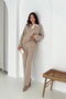 Basic Polo Neck Half Placket Buttoned Knitwear Bottom-Top Set Aw25Au0013 - 2