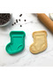 Classic Christmas Stocking Cookie Mold |   Detailed Dough Stamp |   New Year's Party Treats