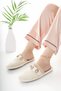 Women's House Slippers Plush Washable Wool-Lined Fur-Trimmed Slippers Guest Trousseau Bundle Bridal Slippers - 3